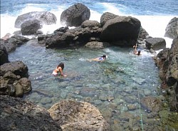 La piscina de agua salada